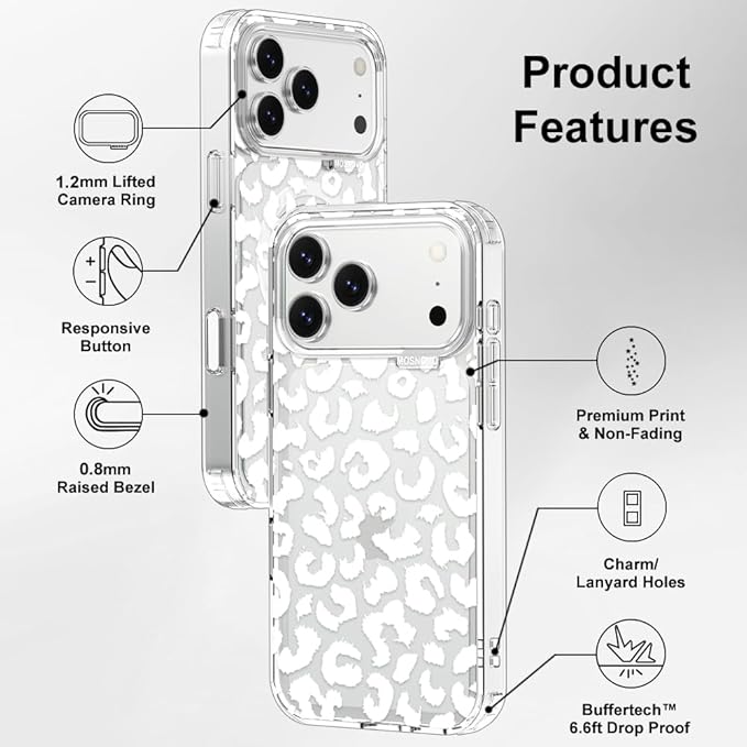 MOSNOVO for iPhone 17 Pro Max Case | Military Grade 6.6ft Drop Tested | Camera - Image 7