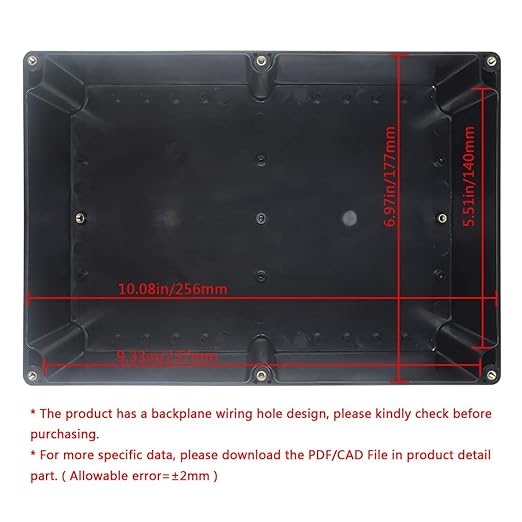 LeMotech ABS Plastic Electrical Project Case Power Junction Box, Project Box - Image 2