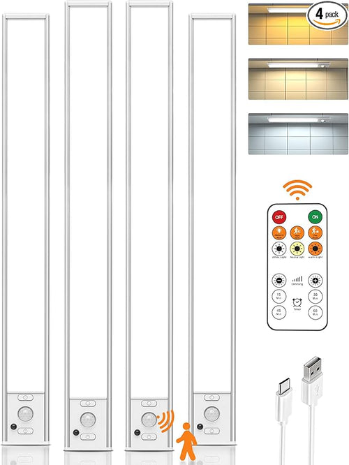 16inch Under Cabinet Lights, LED Motion Sensor Light Indoor, 4000mAh by Unknown