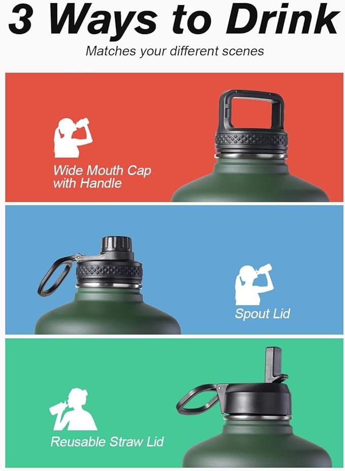 Coolflask 128 oz Gallon Water Bottle Insulated - Image 5