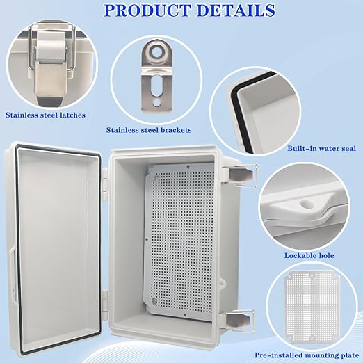 Outdoor Waterproof Electrical Box Junction Box Weatherproof IP67 ABS Plastic - Image 3