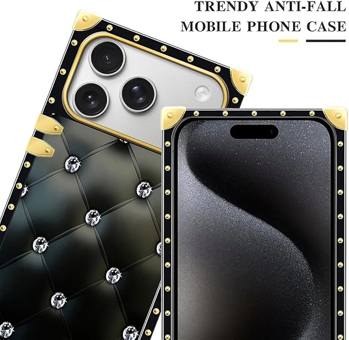 for iPhone 17 Pro Max Case Luxury Golden Decoration - Image 4
