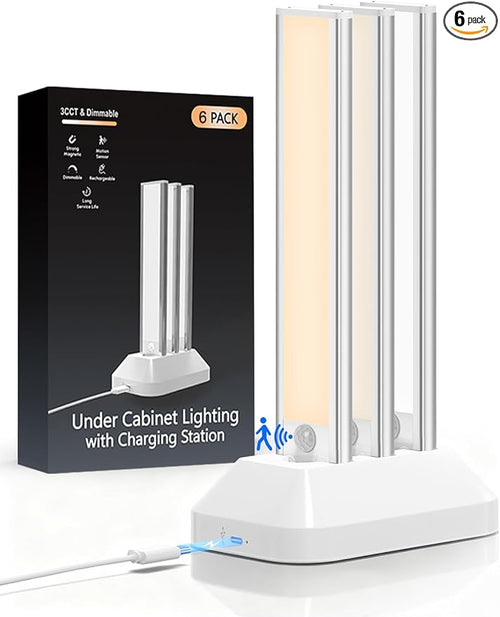 2000mAh Rechargeable Motion Sensor Light Indoor, Under Cabinet Lighting by WelcometoVerRon