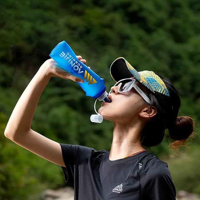 AONIJIE TPU Soft Flask Water Bottle Collapsible Running Flask - Image 2