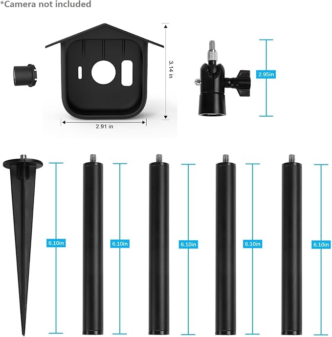 Camera Ground Stake Mount for Blink Outdoor 4, Metal Ground Spike - Image 6