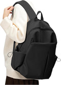 SEAFEW Black Backpack for School, High School Bookbag Back Pack for Teens Girls by SEAFEW
