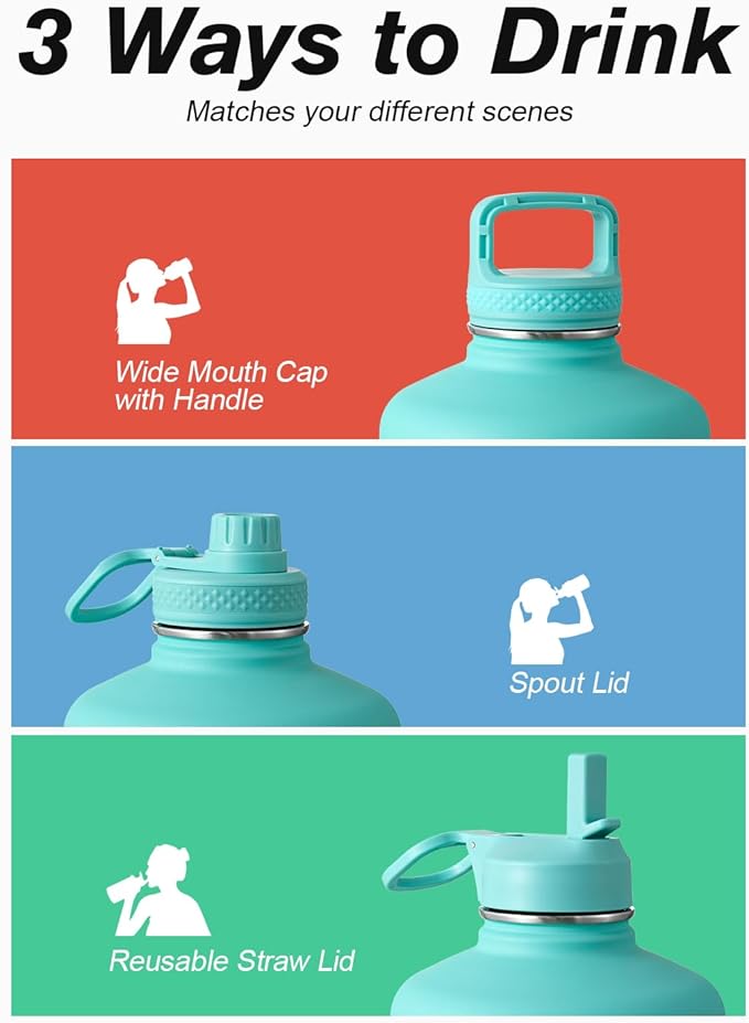 Coolflask 128 oz Gallon Water Bottle Insulated - Image 5