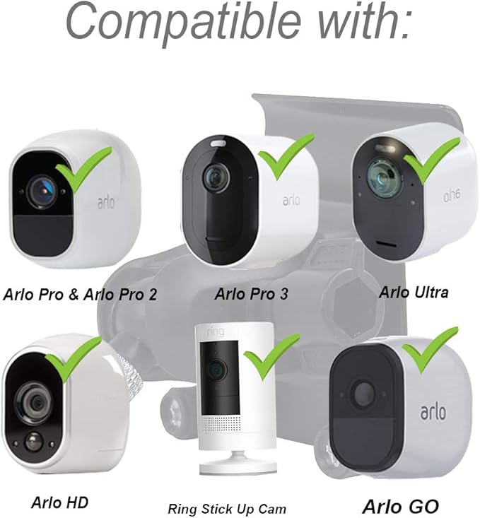 HOLACA Vinyl Siding Clips for Arlo Ring Eufy Security Camera, Siding Cam Hanger - Image 4