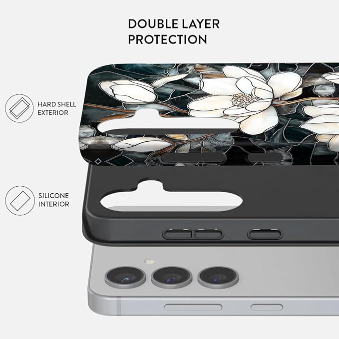 Compatible for Samsung Galaxy S25 FE 5G Case, Dual Layer Heavy Duty 2 in 1 - Image 2