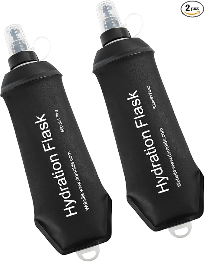 WILDREEDS 500ml Soft Flask, TPU Collapsible Soft Water Bottle by WILDREEDS