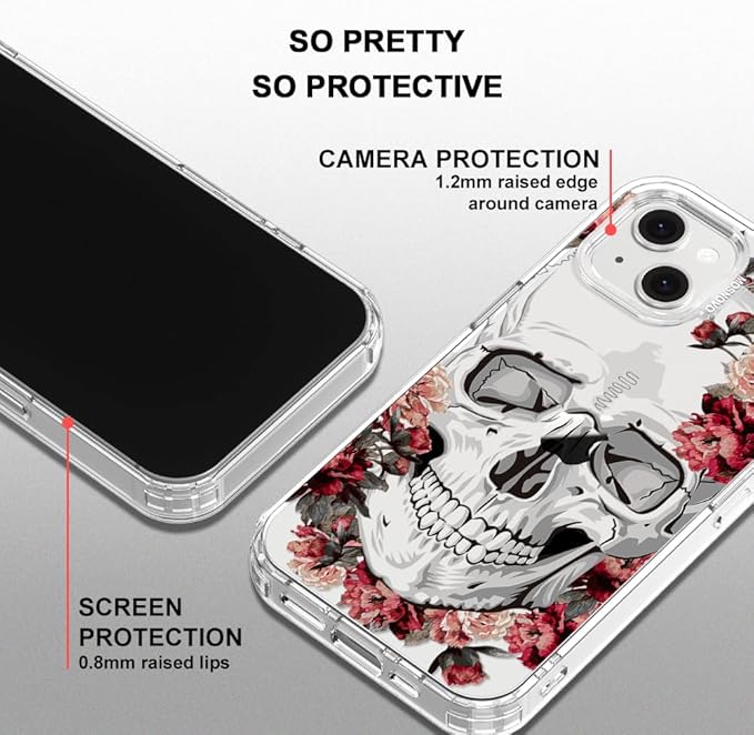 MOSNOVO for iPhone 13/14 Case | Military Grade 6.6ft Drop Tested | Clear - Image 5