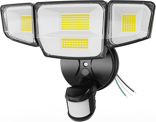 90W 10000LM LED Security Lights Motion Sensor Outdoor Lights, 4 Head Dusk to by Abovizo