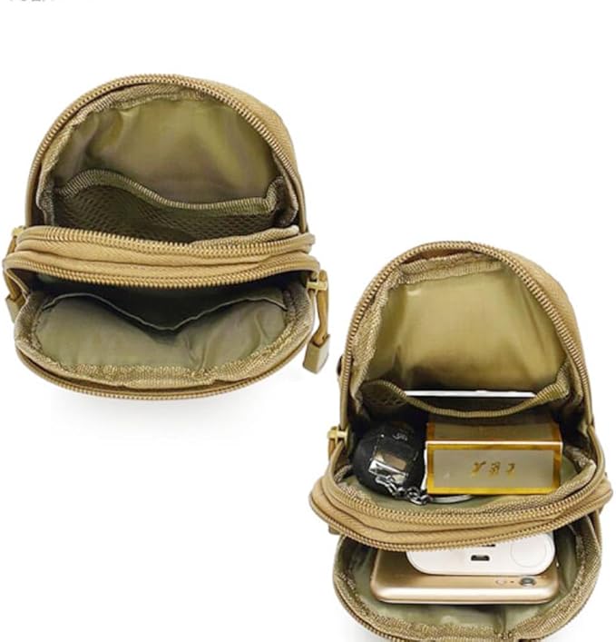 Belt Pouch, Tactical Molle Phone Pouch EDC Utility Pouches Waist Bag, Small - Image 7
