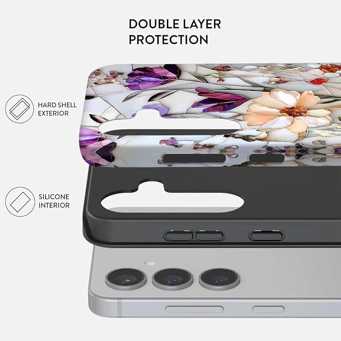 Compatible for Samsung Galaxy S25 FE 5G Case, Dual Layer Heavy Duty 2 in 1 - Image 2