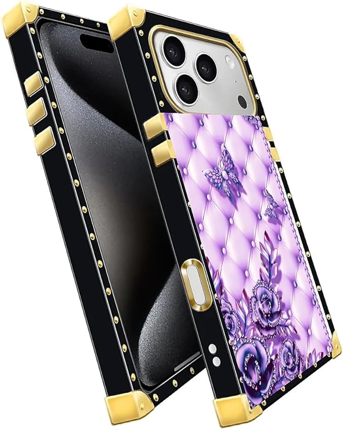 for iPhone 17 Pro Max Case Luxury Golden Decoration - Image 3
