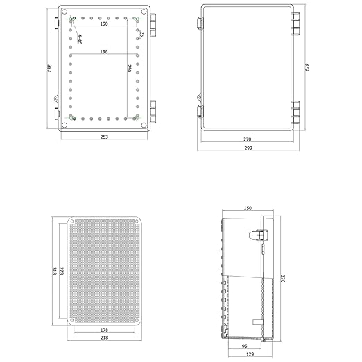 Outdoor Waterproof Electrical Box Junction Box Weatherproof IP67 ABS Plastic - Image 6
