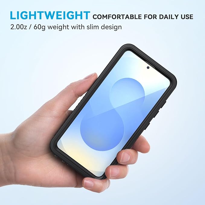 Lanhiem for Samsung Galaxy S25 Phone Case, IP68 Waterproof Dustproof, Built-in - Image 5