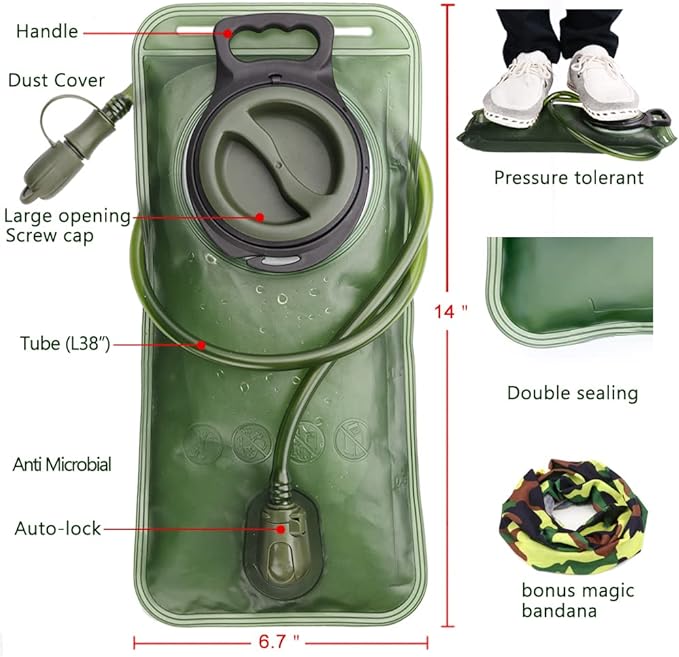 Hydration Bladder, 1.5-2-3L Water Bladder - Image 2
