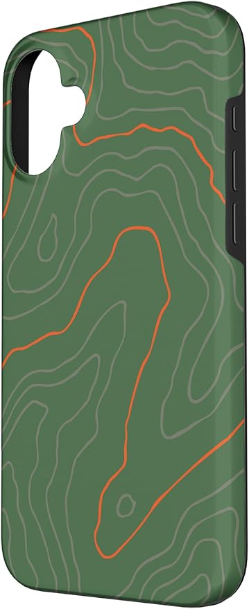 Backcountry Topo Guide Orange Lines Topographical Map Case - Image 2