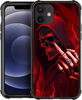 for iPhone 11 Case, Gestures Funny Skull Pattern Graphic Design Girl Boy Soft by FKBRCL4U