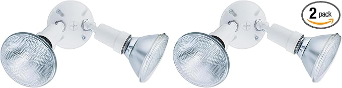 Lithonia Lighting Outdoor Flood Light Fixture, Adjustable Twin Par Flood Light by AcuityBrands
