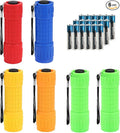 Whaply 6-Pack Small Mini Flashlight Set, 5 Colors, COB LED Handheld Flashlight by Whaply