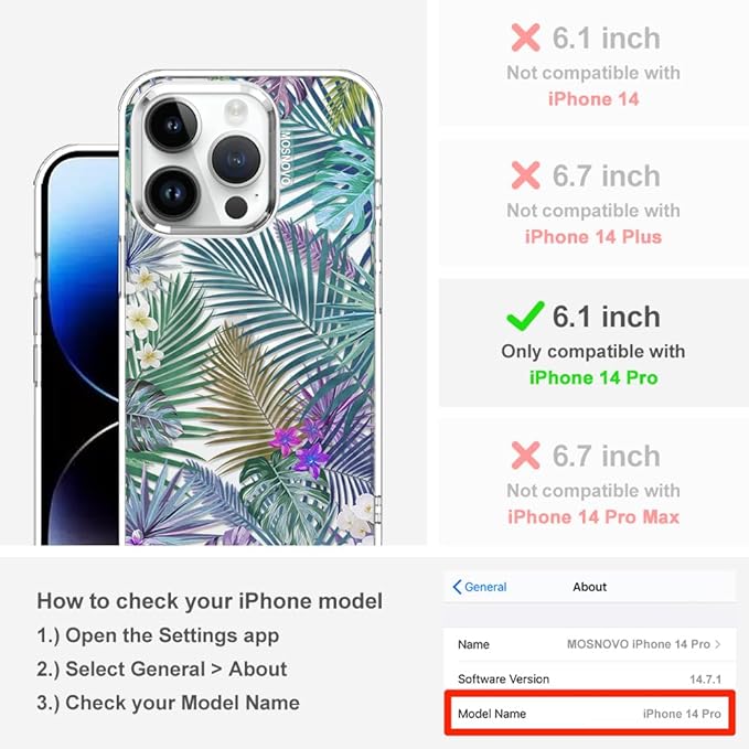 MOSNOVO Case for iPhone 14 Pro - Image 2