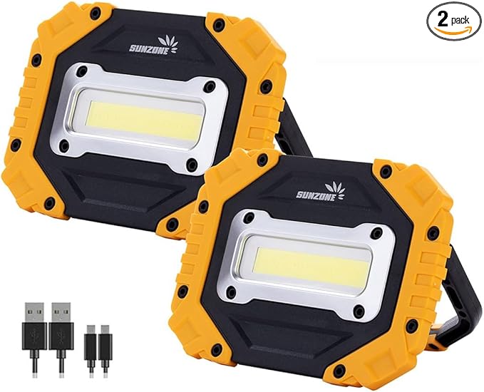 Sunzone LED Work Light, Rechargeable Magnetic Flood Lights by sunzone
