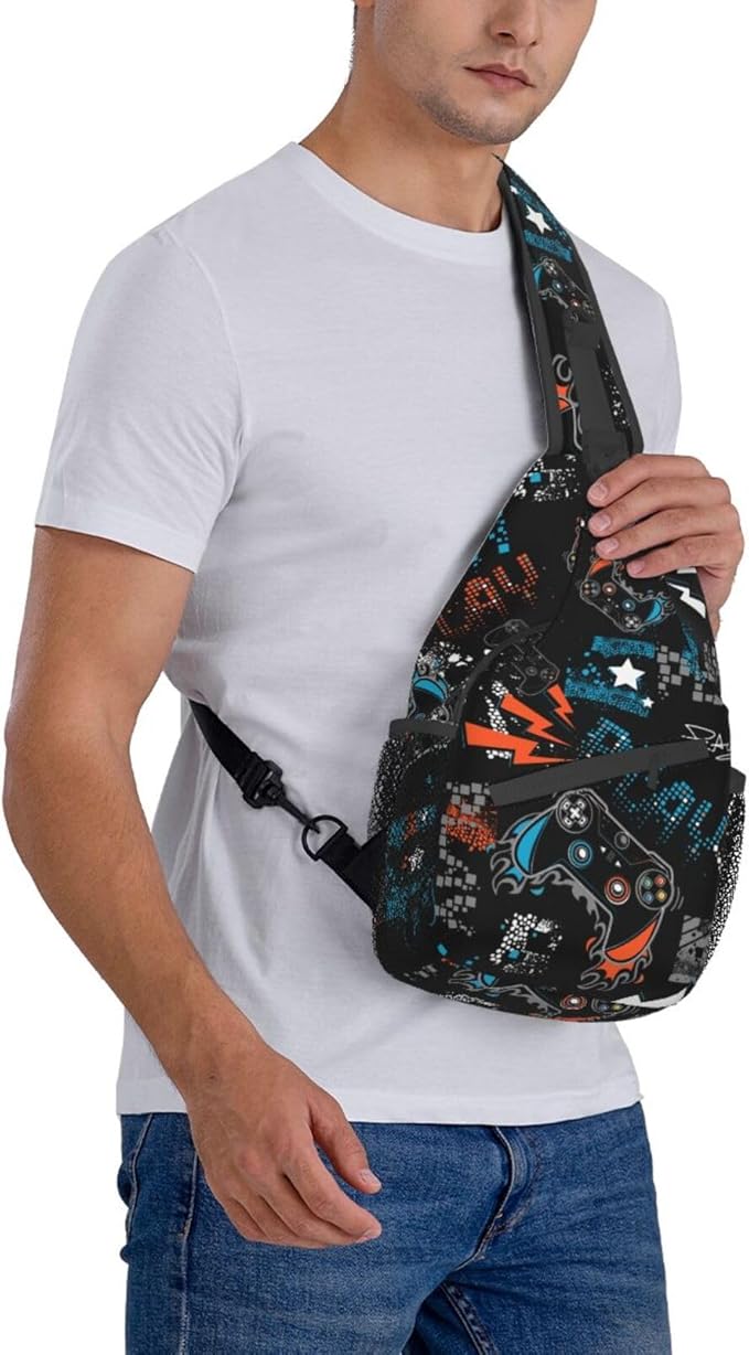 Sling Backpack For Men Hiking Daypack Crossbody Shoulder Bag Travel Chest Pack - Image 3