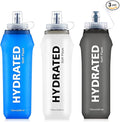 SLUXKE 3 Pack Soft Water Bottle, 25oz/750ml Flask Running Bottles by SLUXKE