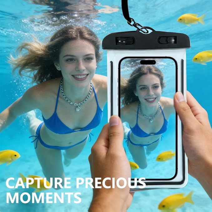 Waterproof Phone Pouch 2 Pack, IPX8 Universal Phone Dry Bag Case Floating - Image 3