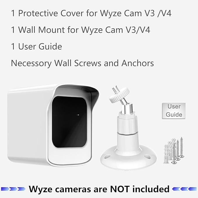 PEF Mount for All-New Wyze Cam V4 and V3, Weatherproof Protective Cover and 360 - Image 7