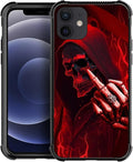 for iPhone 12 Mini Case, Gestures Funny Skull Pattern Graphic Design Girl Boy by FKBRCL4U