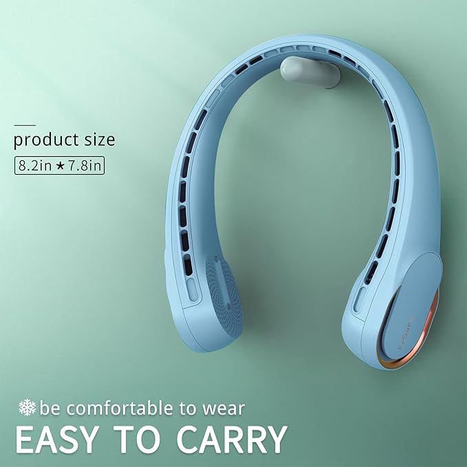 FrSara Neck Fan, Portable Fan Strong Wind, Upgraded 4000mAh, Upgraded Air Volume - Image 6