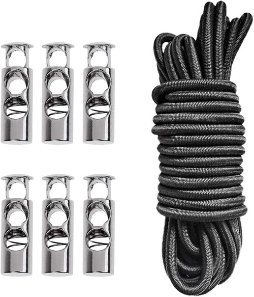 6 Pieces Heavy Duty 2 Hole Metal Cord Lock Clamp Toggle Stop Slider by Unknown