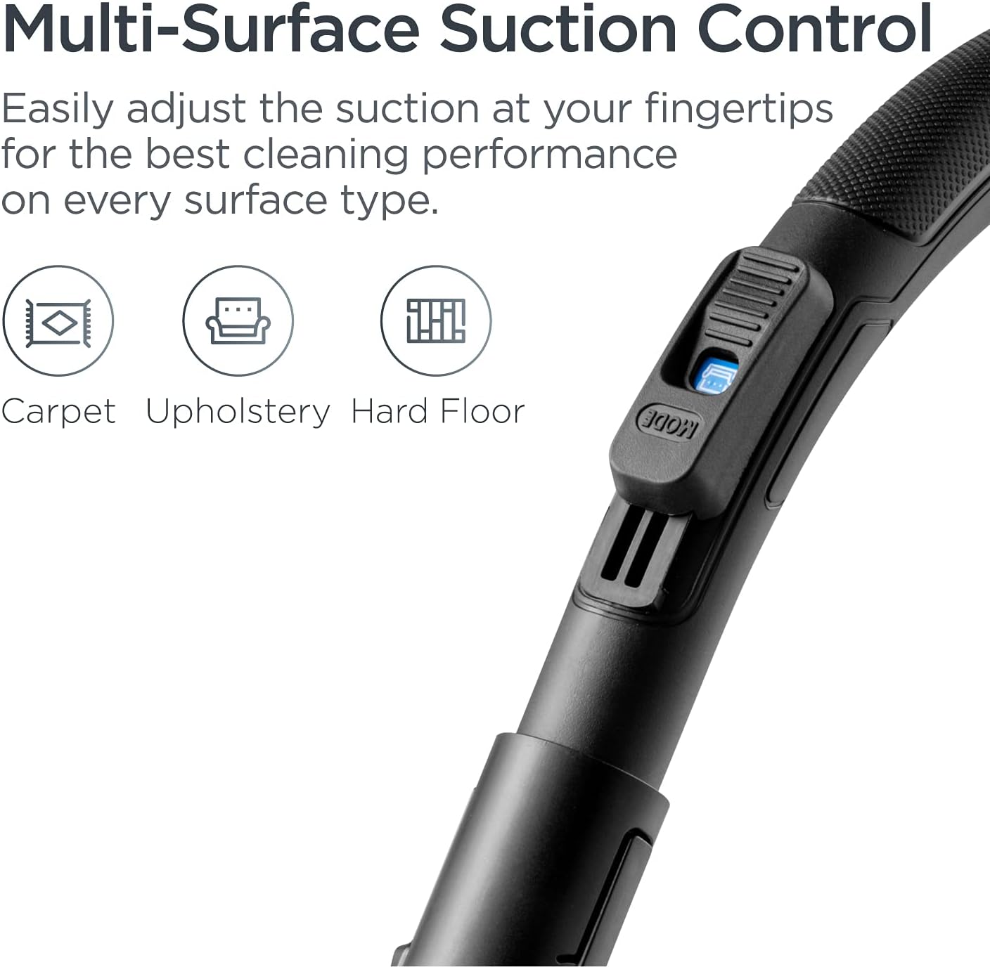 Eureka Bagless Canister Vacuum Cleaner, Lightweight Vac for Carpets and Hard Floors, Red, Whirlwind NEN110D