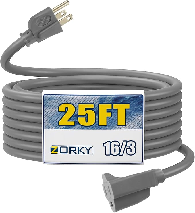 25ft Outdoor Extension Cord for Christmas Decorations by Zorky
