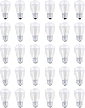 30 Pack S14 Outdoor String Light Bulbs Set orange, 120V 11W Clear Outdoor Patio by SkullisGemsandCrystals