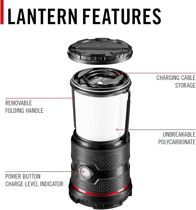COAST EAL30R 1000 Lumen Rechargeable Emergency Camping Lantern - Image 6