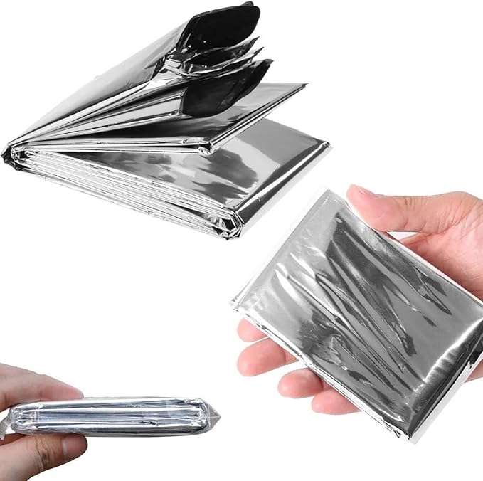 Emergency Foil Thermal Blanket, 210 x 160 cm, Aluminized Polyethylene Mylar - Image 8