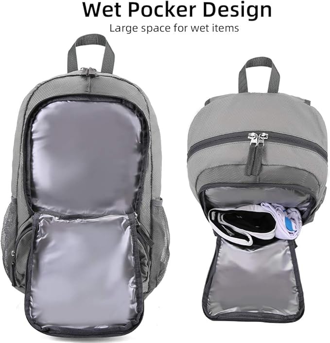FENGDONG 35L Lightweight Foldable Waterproof Packable Travel Small Hiking - Image 6