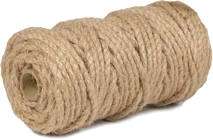 PerkHomy 5mm Jute Rope 105 Feet Twisted Heavy Duty and Thick Twine Rope - Image 4