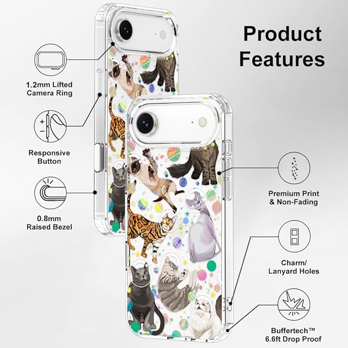 MOSNOVO for iPhone Air Case | Military Grade 6.6ft Drop Tested | Camera Control - Image 7