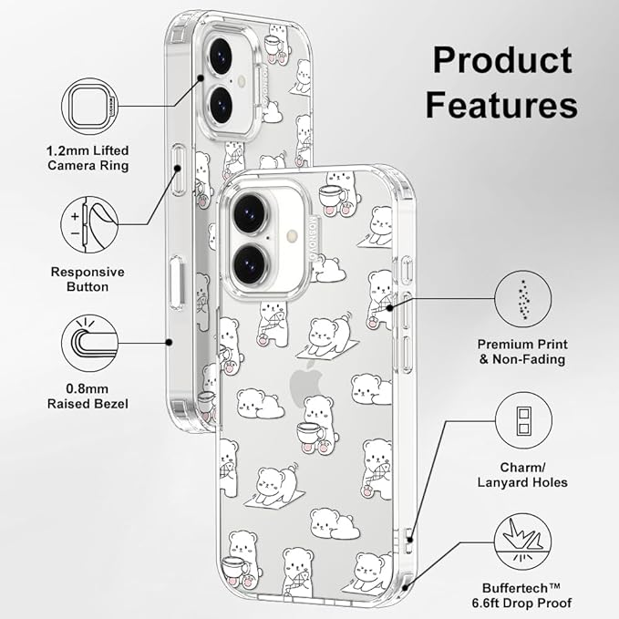 MOSNOVO for iPhone 17 Case, Shockproof Military-Grade Protection 6.6ft Drop - Image 7