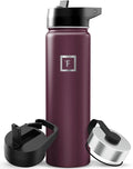IRON °FLASK Camping & Hiking Hydration Flask - 22 oz Burgundy by IronFlask