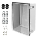 LeMotech Electrical Box, IP67 Waterproof Hinged Clear Cover Stainless Steel by LeMotech