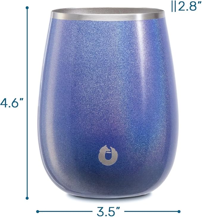 SNOWFOX Premium Vacuum Insulated Stainless Steel Grand Pinot Wine Glass - Image 2