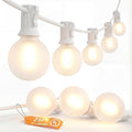 SUNSGNE 25Ft G40 LED Outdoor White String Lights by SUNSGNE