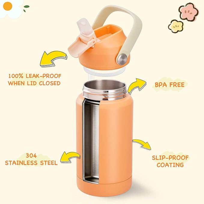 Kerilyn 12oz Water Bottle, Stainless Steel Insulated Water Bottle - Image 3