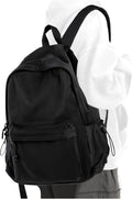 PAUBACK Black School Backpack for Girls Women Waterproof High School Book Bag by PAUBACK